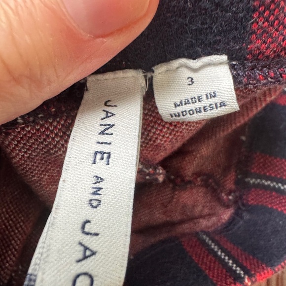 Janie and Jack 3T Girls Red Plaid Formal Leggings Pants - Picture 5 of 5